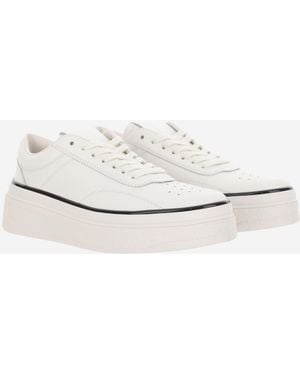 Jil Sander Sneakers Calfskin Sneakers - White