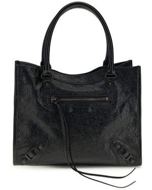 Balenciaga Lamb Ovis Aries Shoulder Bag - Black