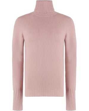 THE (Alphabet) Turtleneck Pullover Cashmere - Pink