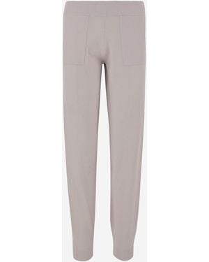 Allude Wool And Cashmere Trousers - Grey