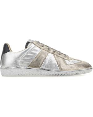 Maison Margiela Leather Replica Trainers - White