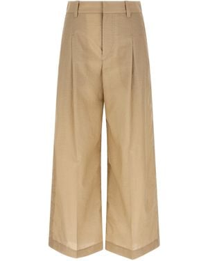 Brunello Cucinelli Cotton Casual Pants - Natural