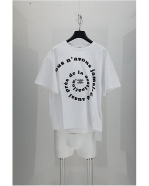Celine Small Fit T-Shirt- Cotton T-Shirts - Gray