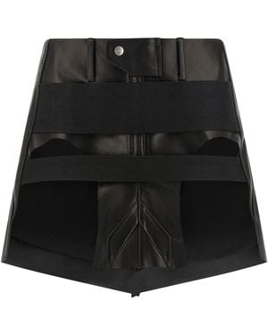 Rick Owens Calfskin Long Skirt - Black