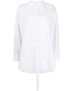 Valentino Cape-Style Buttoned Shirt - White