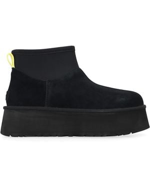 UGG Classic Mini Dipper Boots Leather - Black