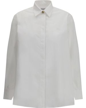 Burberry Slim Fit Cotton Shirt - White