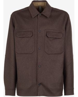 Sease Sease Double-Faced Wool Overshirt - Brown