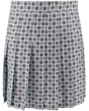 Max Mara Pleated Skirt - Gray