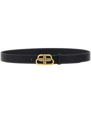 Balenciaga Calfskin Regular Belt - Black