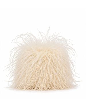 Yves Salomon Clutch Bag - Natural