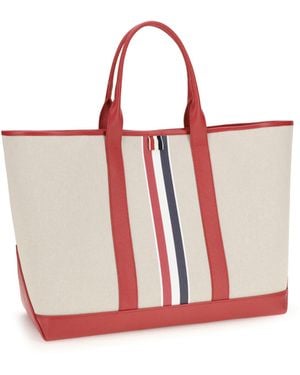 Thom Browne Canvas Tote Bag Shoulder - White
