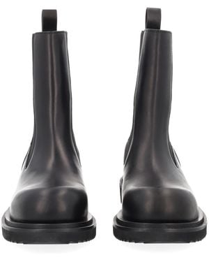 Rick Owens Boot Beatle Gabe Calf Leather - Black