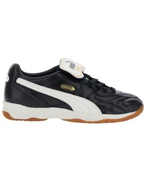 PUMA King Sneakers With Formstrip Logo Detail On The Side And Logo Patch On The Tongue - Black