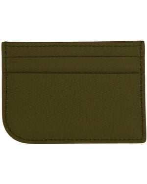 McQueen Leather Card Holder Main: Calf Skin Wallets & Purses - Green