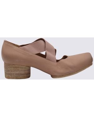 Uma Wang Rose High Ballet Court Shoes - Brown