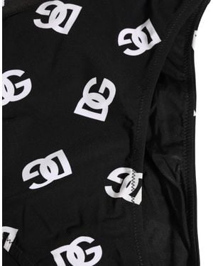 Dolce & Gabbana Dolce & Gabbana Logo-Embroidered Brief - Black