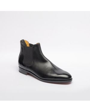 John Lobb Lawry Calf Chelsea Boot - Black