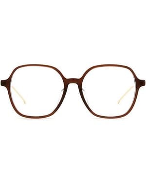 Jimmy Choo Eyeglasses Square Full Rim, Shiny- Frame And Clear Demo Lenses Lens Jc367-F009Q00 - Brown