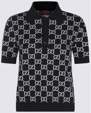 Gucci And Wool Polo Shirt - Black