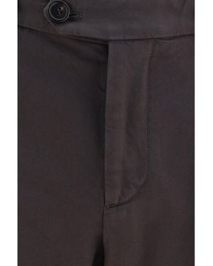 Brunello Cucinelli Dyed Cotton Pants Pants - Black