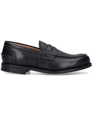 Church's Mocassino Pembrey 2.0 Calf Leather Slip-On Shoes - Black