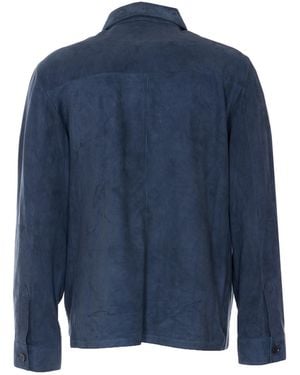 Arma Shirts Genuine Leather - Blue