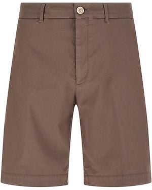 Brunello Cucinelli Cotton Bermuda Shorts - Brown
