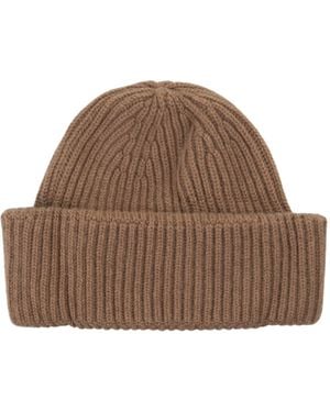 Fedeli Norge Ribbed Cashmere Beanie - Brown