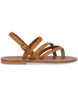 K. Jacques Sandals Leather - Brown