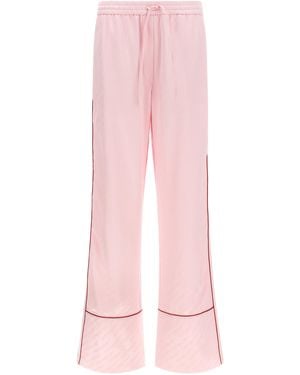 Off-White c/o Virgil Abloh Viscose Casual Trousers - Pink