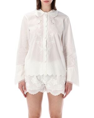 THE GARMENT Kirsten Embroidered Shirt - White