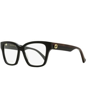 Gucci Square Eyeglasses Gg1302O 004- 55Mm Plastic (Acetate) - Black