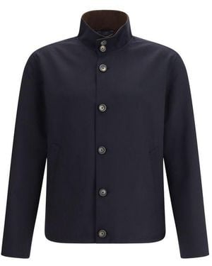 Herno Elastane Coat Clothing - Blue