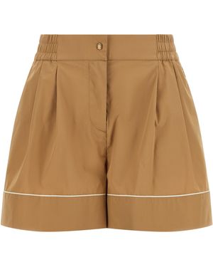 Moncler Nylon Bermuda Shorts - Natural