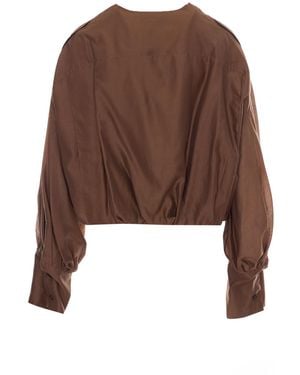 THE LATEST Shirts Lyocell - Brown