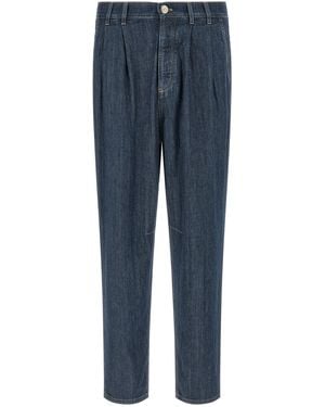 Brunello Cucinelli Cotton Straight-Leg Jeans Clothing - Blue