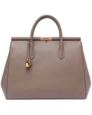 Dolce & Gabbana Large Marlene Handbag - Brown