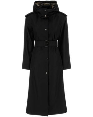 Burberry Nylon Trench Coat - Black