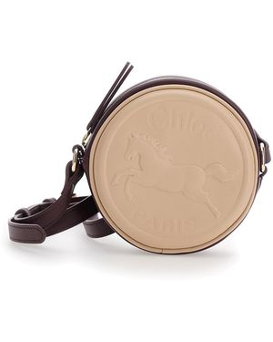 Chloé Crossbody Bag Cotton Shoulder - Natural