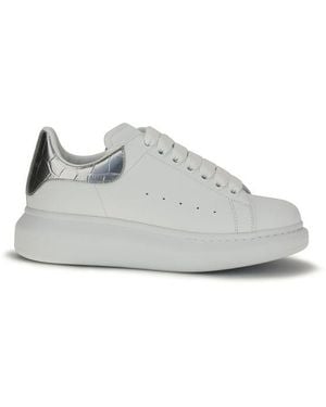 McQueen Calf Leather Bos Taurus Platform Sneakers - White