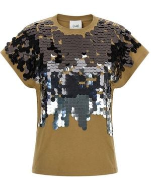 Nude Crew Neck T-Shirt Tshirt - Green