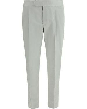 Brioni Pants Melbourne Linen; Cotton - Gray