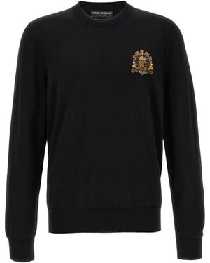 Dolce & Gabbana Coat Of Arms Jumper - Black