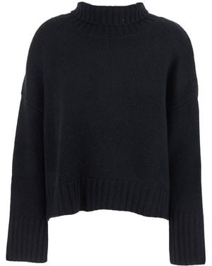 Goat Girlfriend Turtleneck Jumper With Ribbed Trims - Black