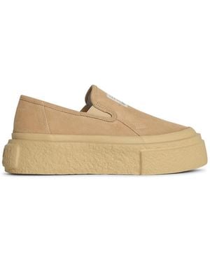MM6 by Maison Martin Margiela On Suede Briefs - Natural