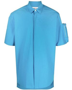 Ambush Classic Short-Sleeved Shirt With Zippered Pocket Detail - Blue