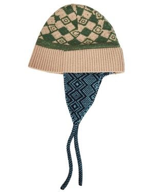 Dries Van Noten Neutrals Hats - Green