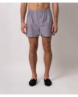 Larusmiani Boxer Shorts Square Underwear - Purple