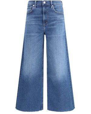 Citizens of Humanity Lyra Cropped Jeans Agusta Cotton; Elastane - Blue
